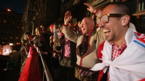 Die Bayern Meisterfeier auf dem Rathausbalkon